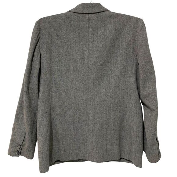 Vintage Pendleton | Blazer Wool Gray Two Buttons Pockets- Medium Small Petite ? - Picture 6 of 6